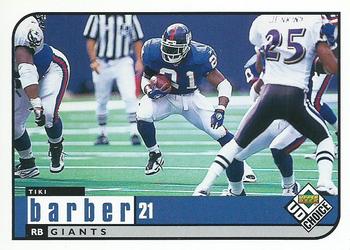 Tiki Barber New York Giants 1998 Upper Deck Collector's Choice NFL #119